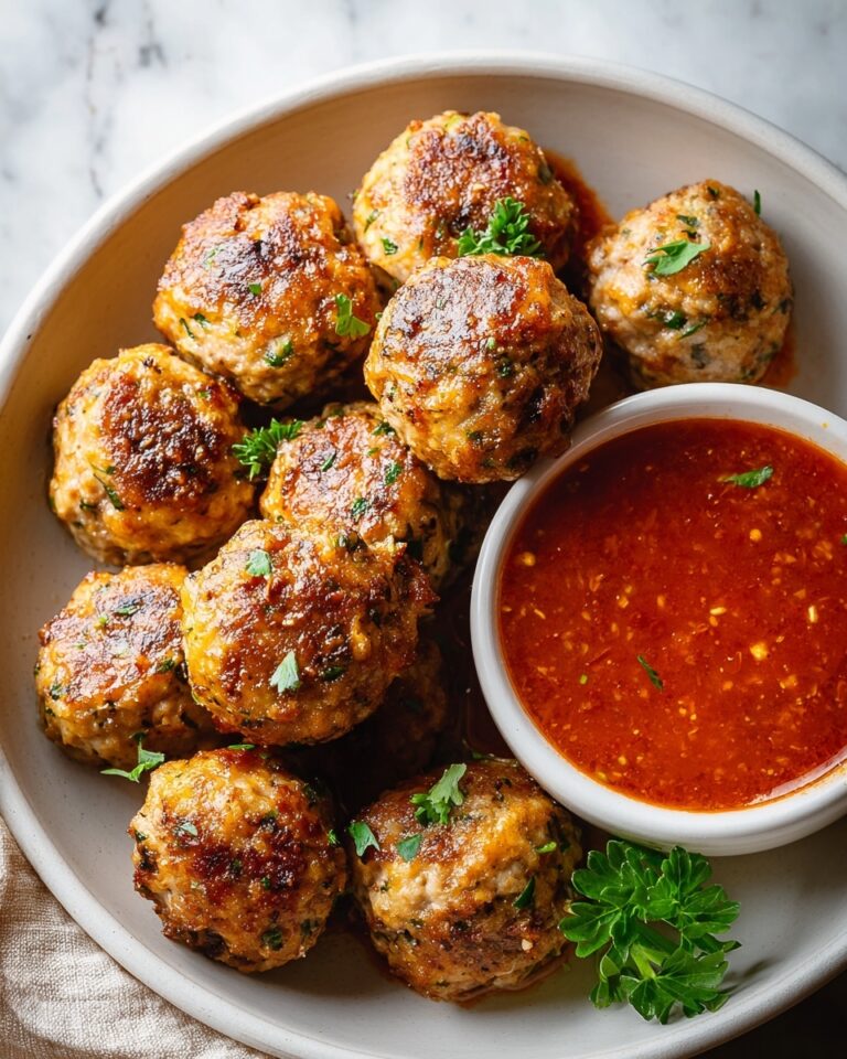 Easy Baked Chicken Meatballs for Family Meals Recipe