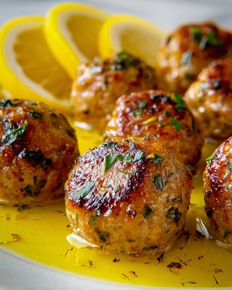 Lemon Pepper Chicken Meatballs Recipe