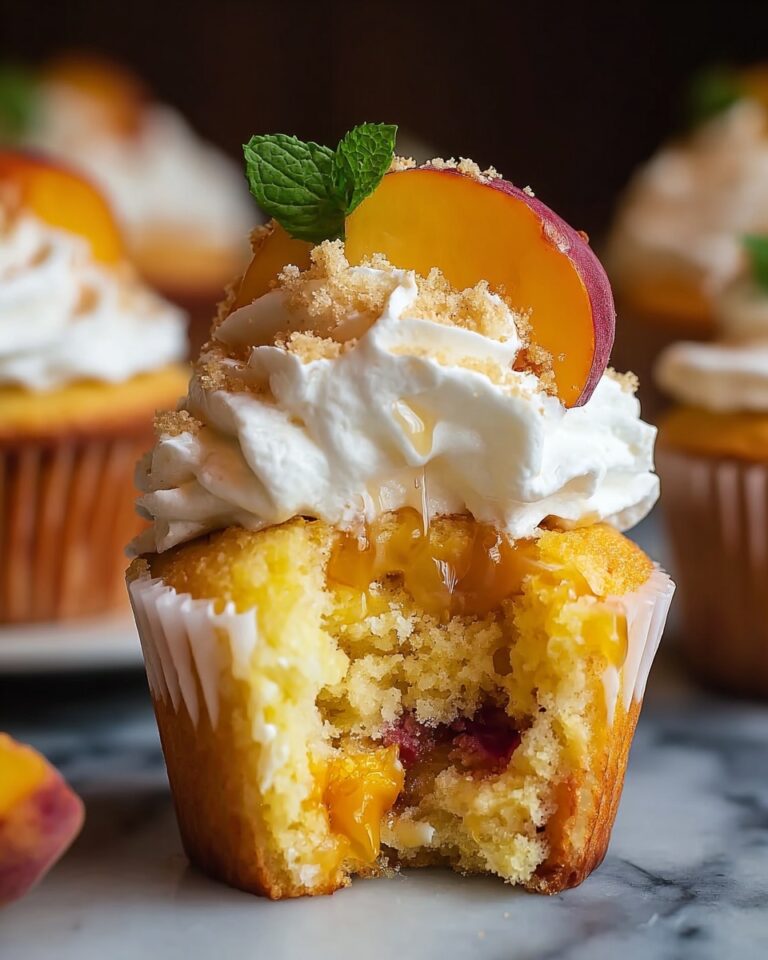 Peach Cobbler Cupcakes Recipe