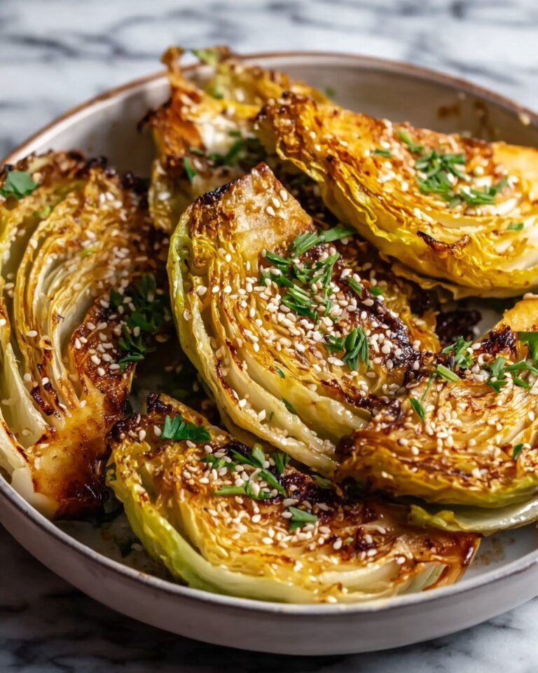 Miso Butter Roasted Cabbage Wedges Recipe