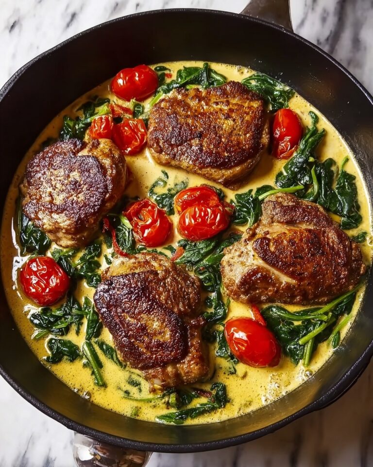 Creamy Pesto Chicken with Roasted Tomatoes and Spinach Recipe