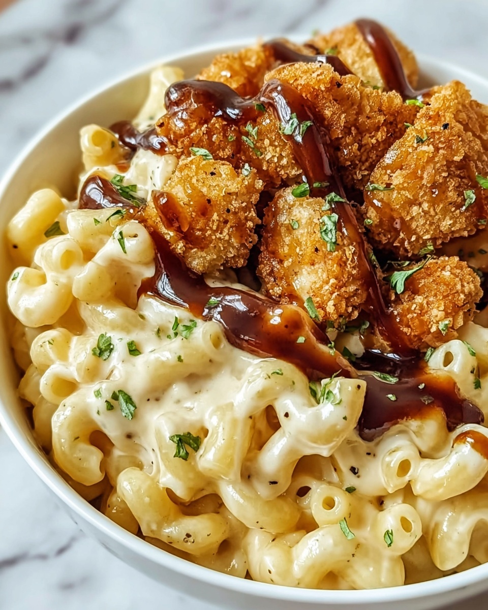 Honey Pepper Chicken Mac and Cheese Recipe - Recipe Image