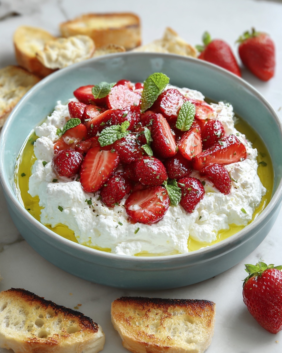 Whipped Feta Dip with Roasted Strawberries Recipe - Recipe Image