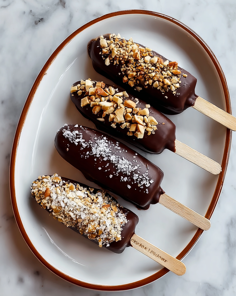 Chocolate Covered Banana Pops Recipe - Recipe Image