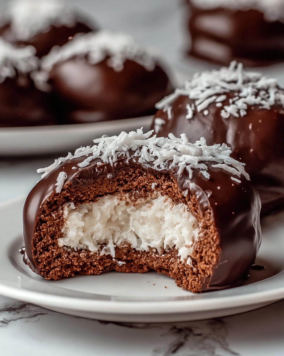 Coconut Domes with Chocolate Spread Recipe - Recipe Image