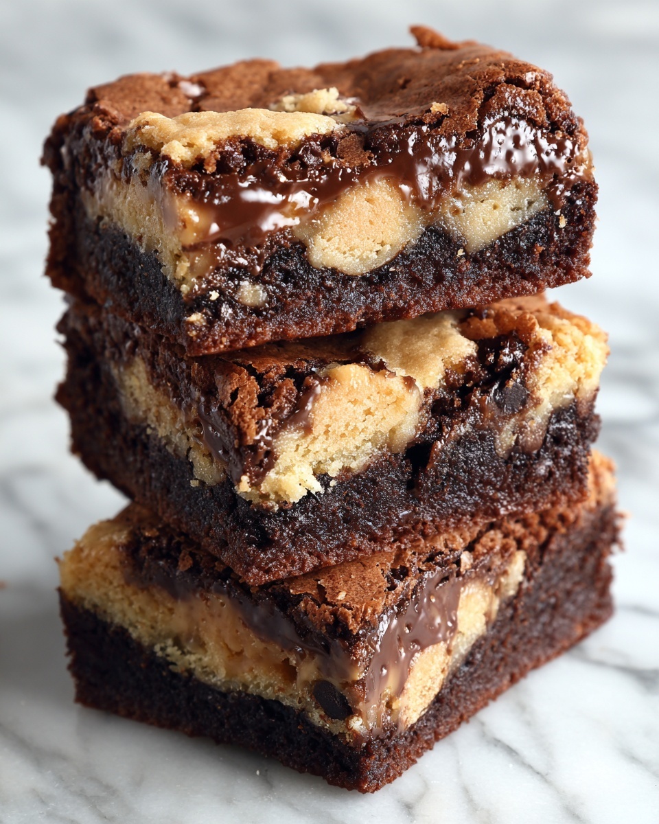 Cookie-Stuffed Brownies Recipe - Recipe Image