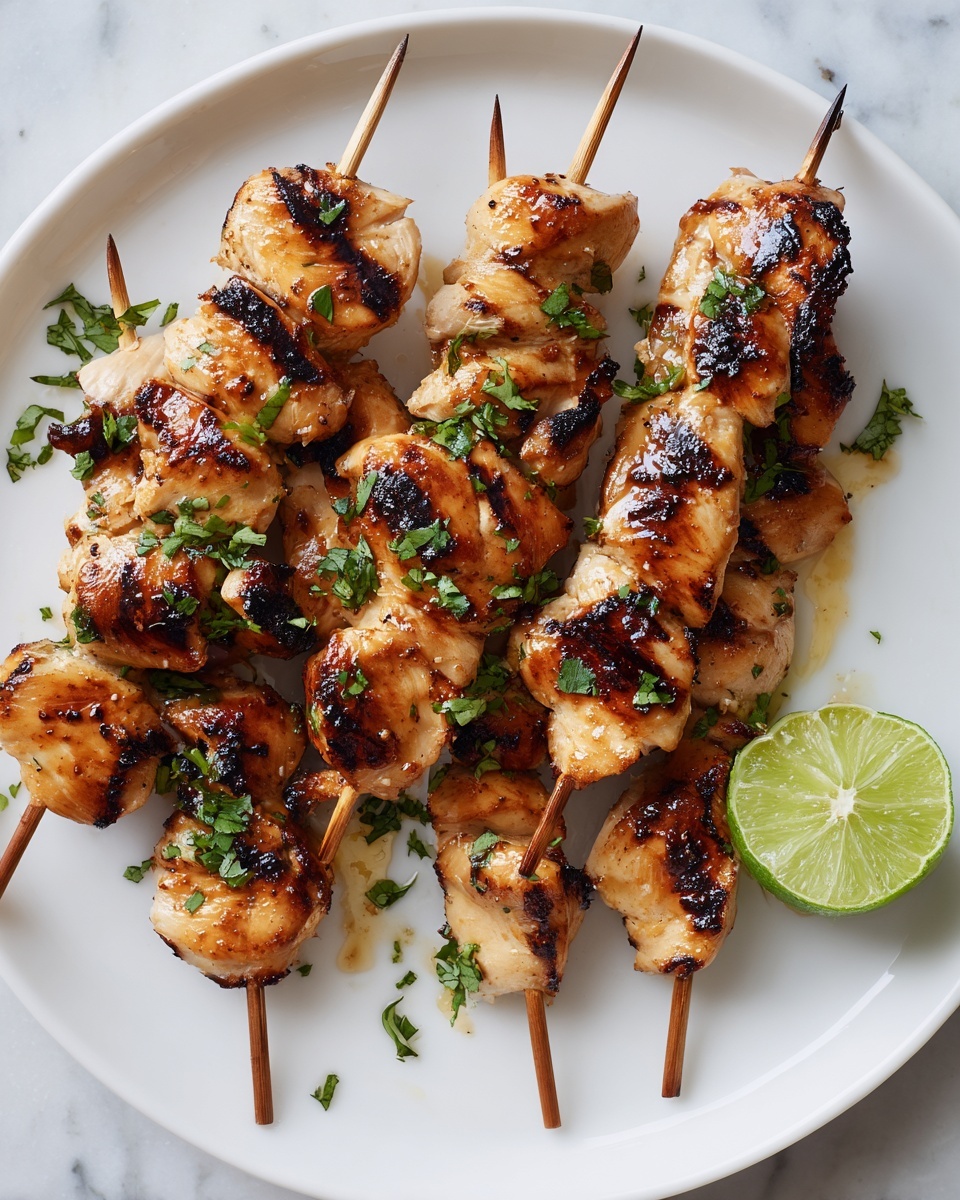 Sizzling Honey Lime Chicken Skewers Recipe - Recipe Image