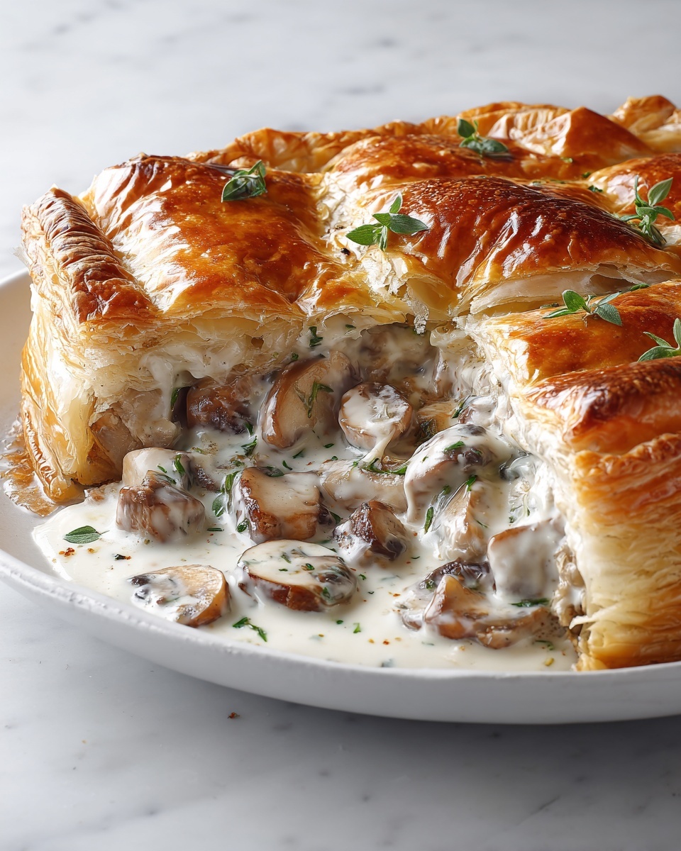Sausage Gravy Puff Pie Recipe - Recipe Image