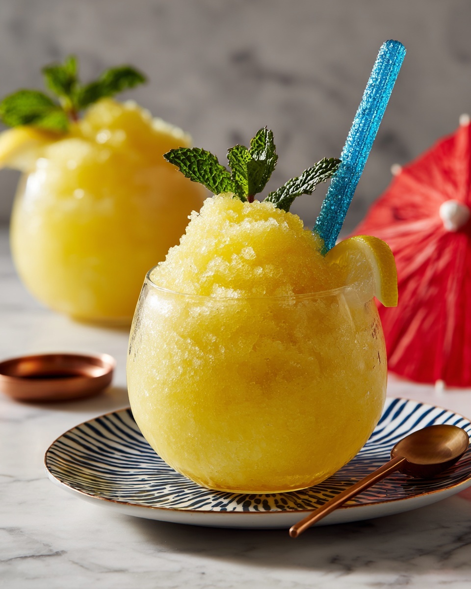 Frozen Lemonade Slush Recipe - Recipe Image
