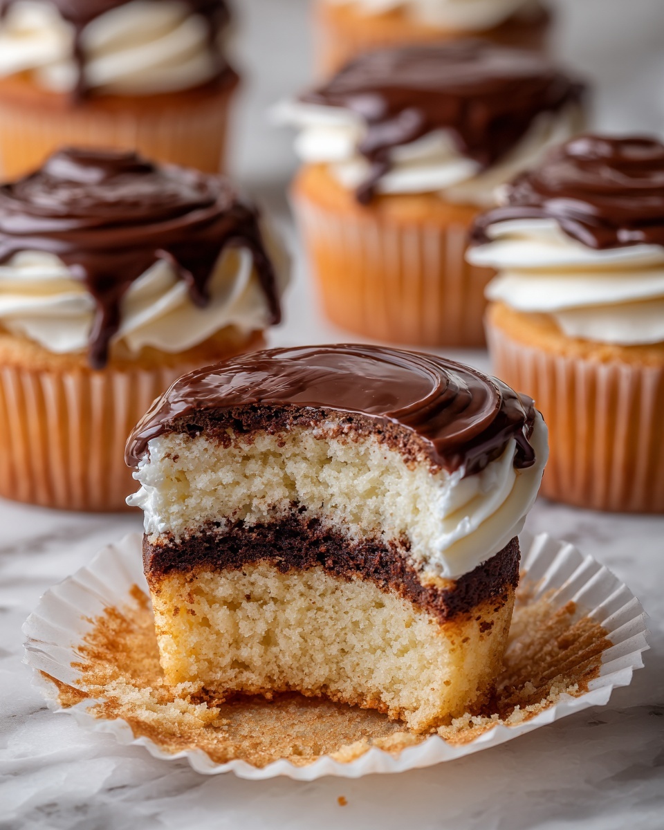 Daddy's Boston Cream Cupcakes Recipe - Recipe Image
