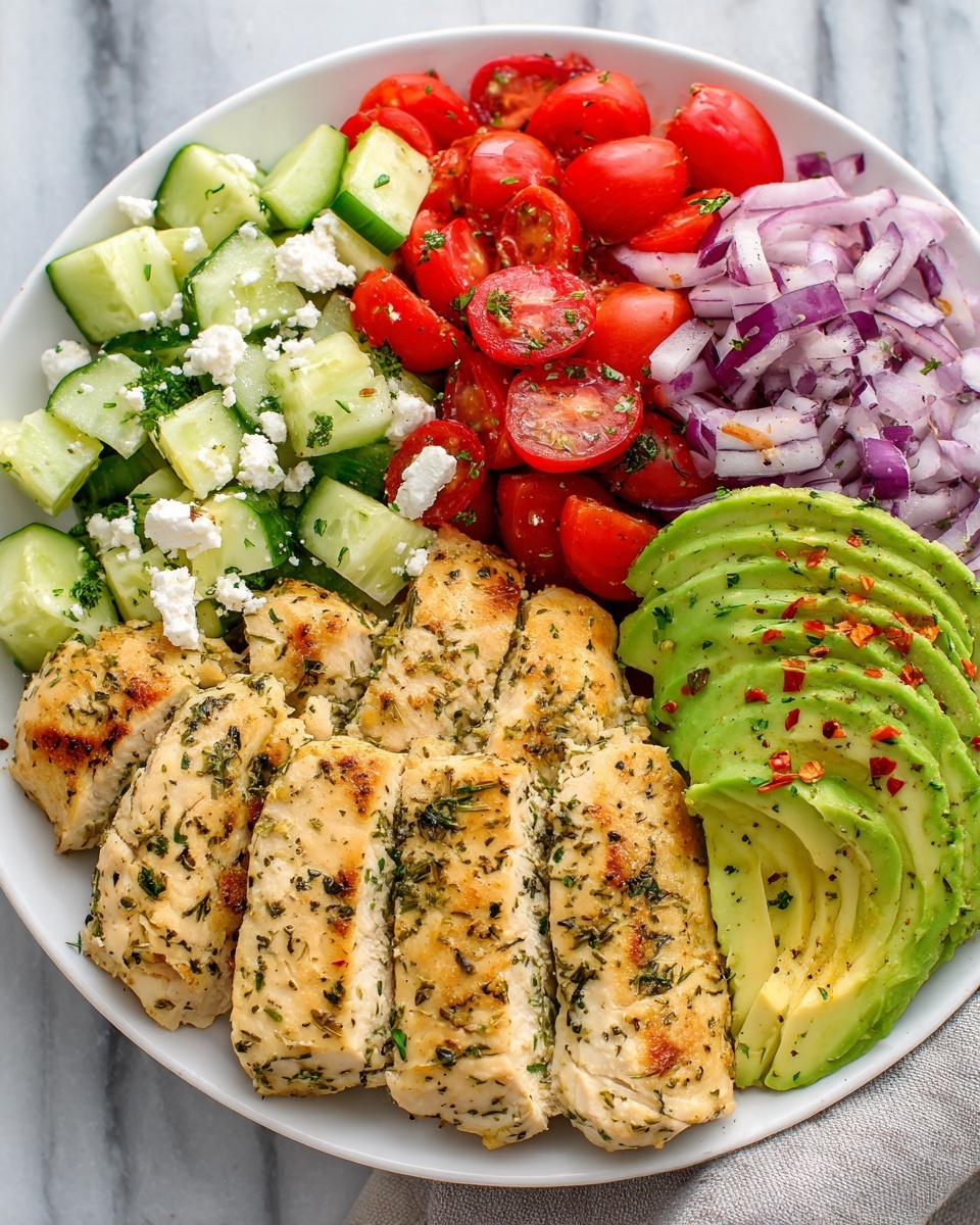 Greek Avocado Chicken Salad Recipe - Recipe Image