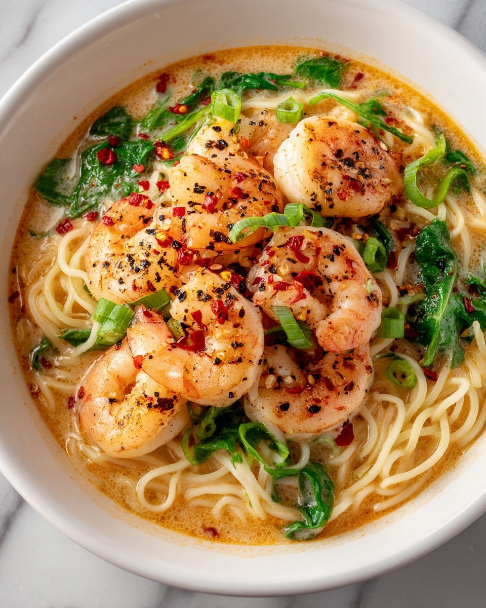Thai Shrimp Coconut Noodle Soup Recipe - Recipe Image