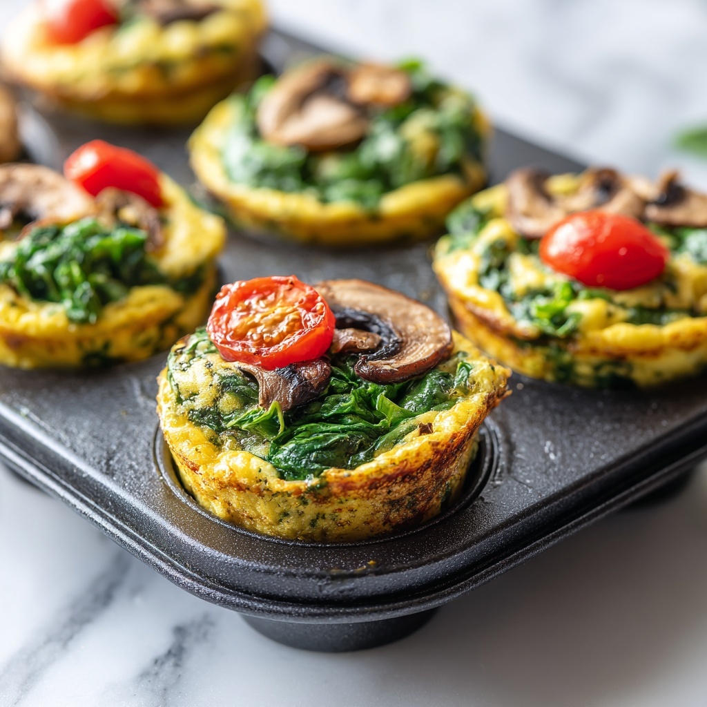 Spinach Quiche Muffins Recipe - Recipe Image