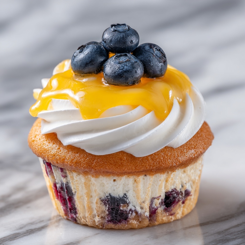 Lemon Blueberry Cupcakes Recipe - Recipe Image