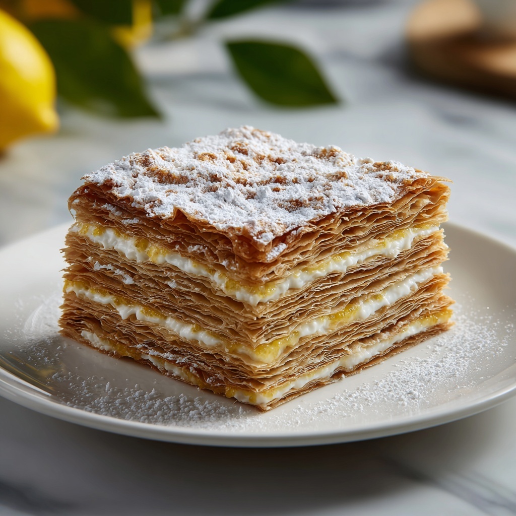 Bougatsa: A Delightful Greek Pastry with Lemon Custard Recipe - Recipe Image