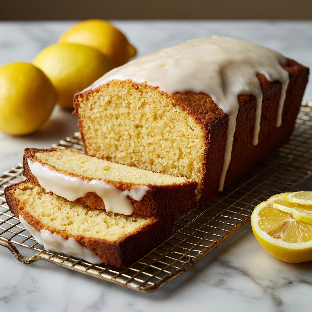 Healthy Greek Yogurt Lemon Loaf Cake Recipe - Recipe Image