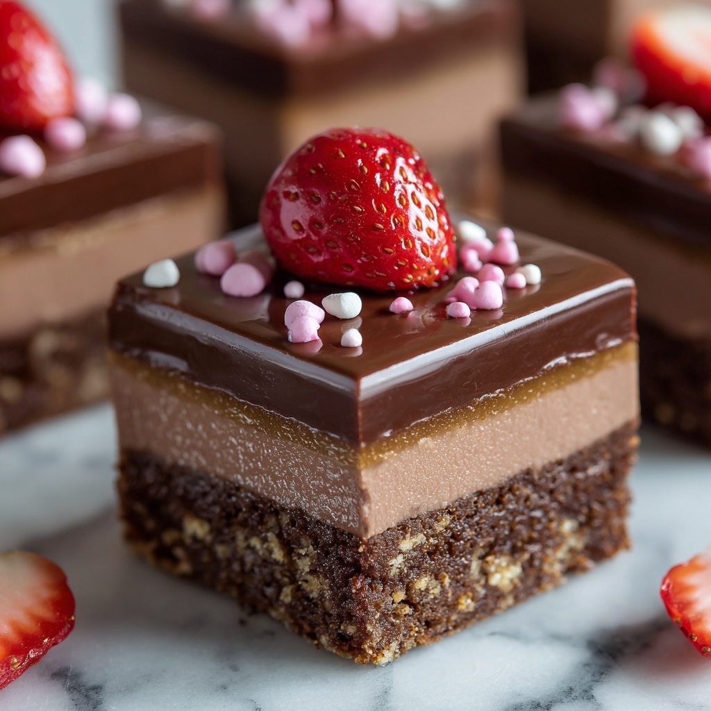 Chocolate Covered Strawberry Brownies Recipe - Recipe Image