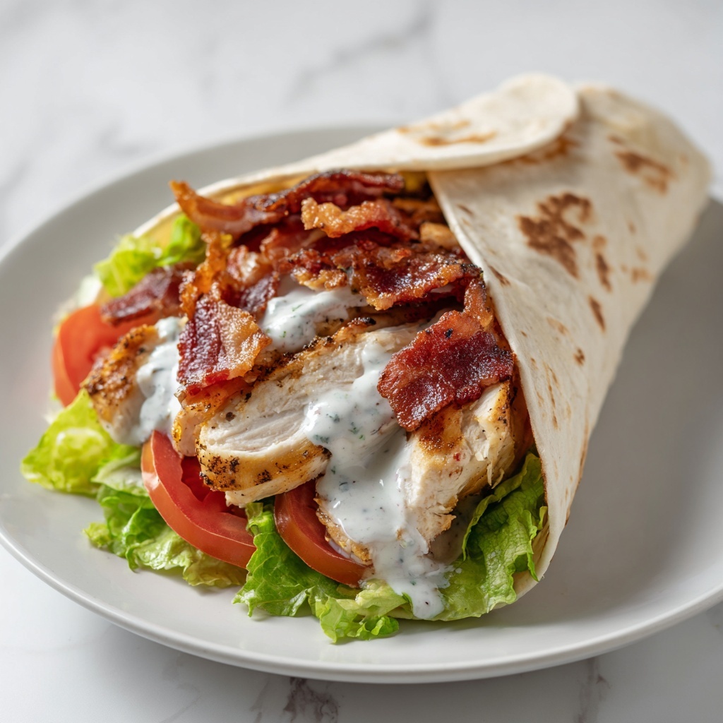 Turkey Ranch Club Wrap Recipe - Recipe Image