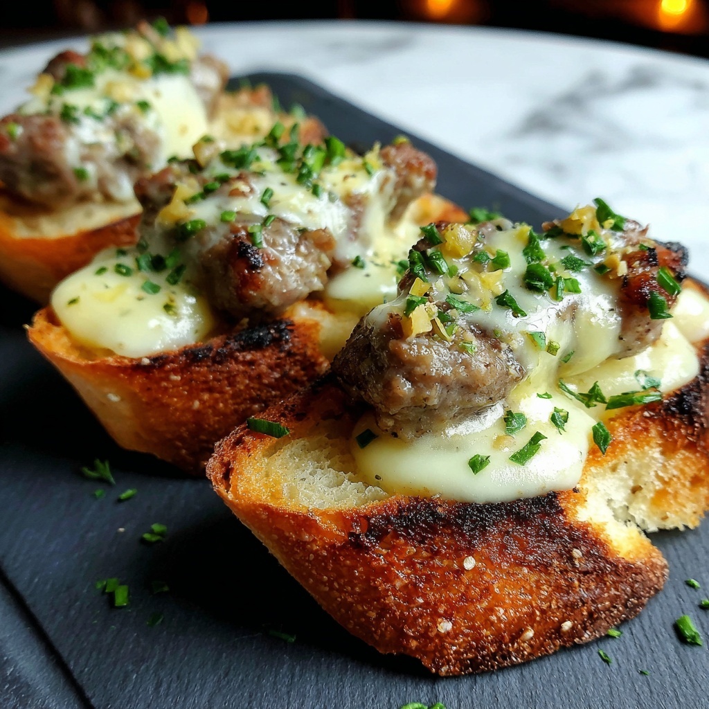 Steak Garlic Bread Recipe - Recipe Image