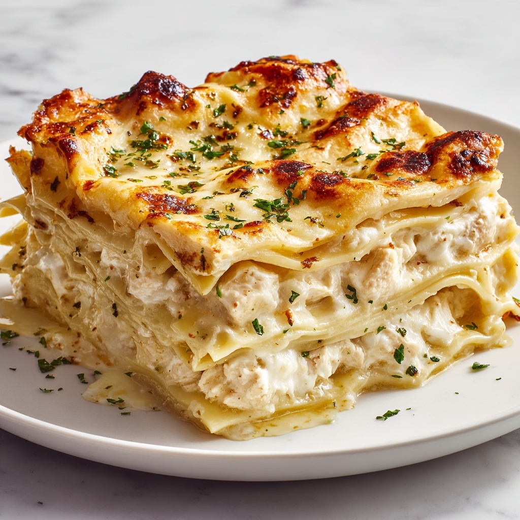 Garlic Butter Shrimp Scampi Lasagna Recipe - Recipe Image