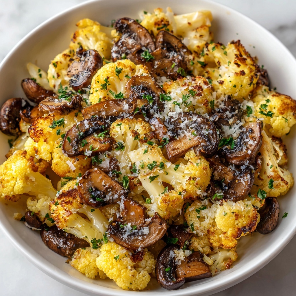 Garlic Cauliflower Mushroom Skillet: Easy One-Pan Recipe - Recipe Image