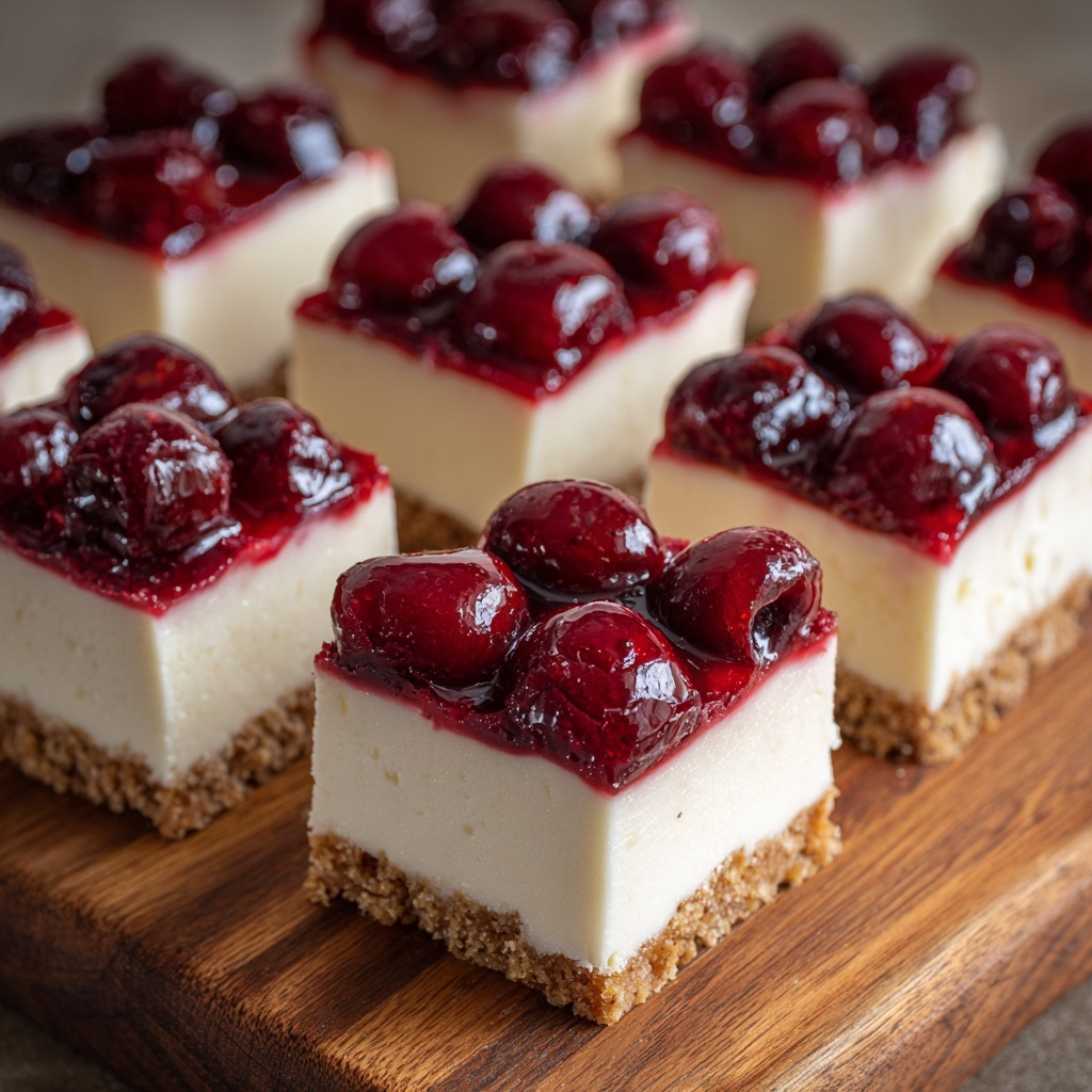 Cherry Cheesecake Bars Recipe - Recipe Image