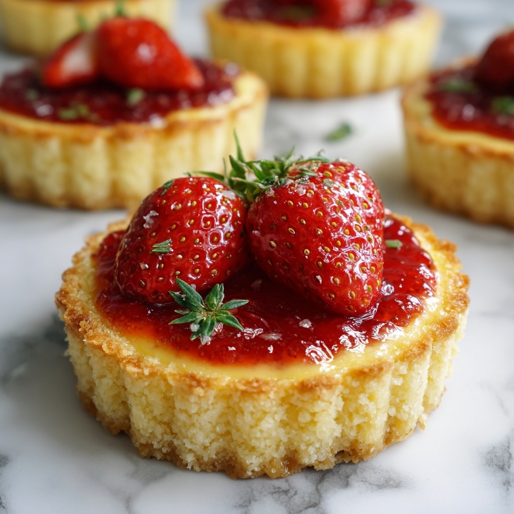 Strawberry Honey Custard Tarts with Lemon Curd Recipe - Recipe Image