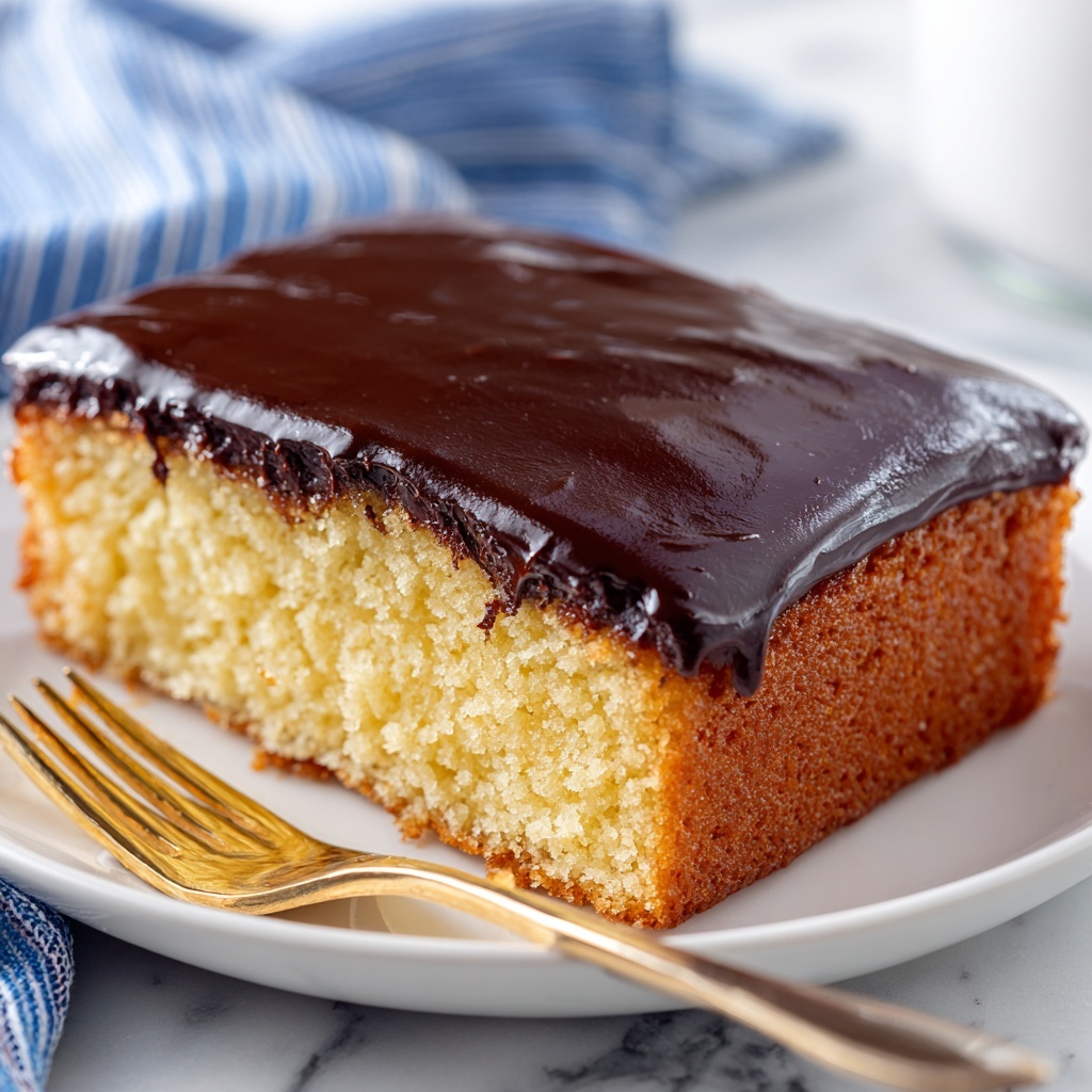 Boston Cream Poke Cake Recipe - Recipe Image