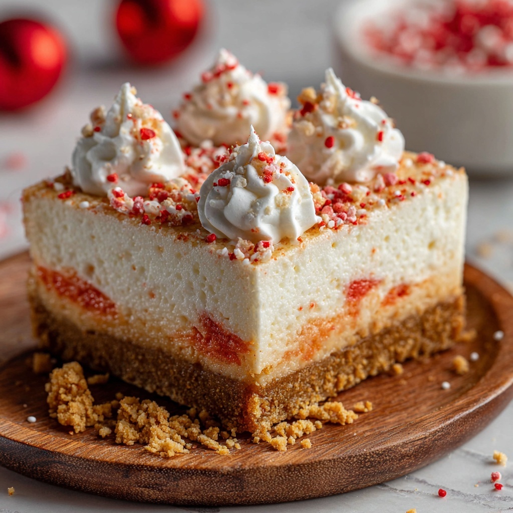 No-Bake Candy Cane Pie Recipe - Recipe Image