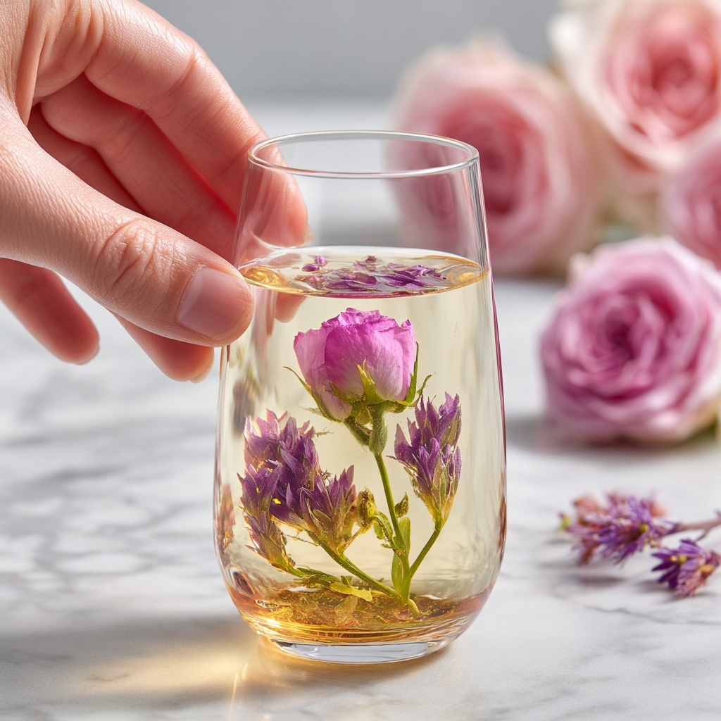 Rose Simple Syrup Recipe - Recipe Image