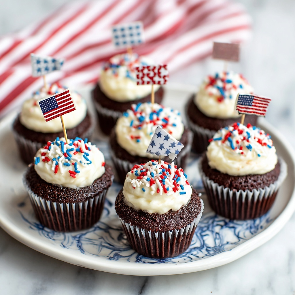 Patriotic Brownie Bombs Recipe - Recipe Image