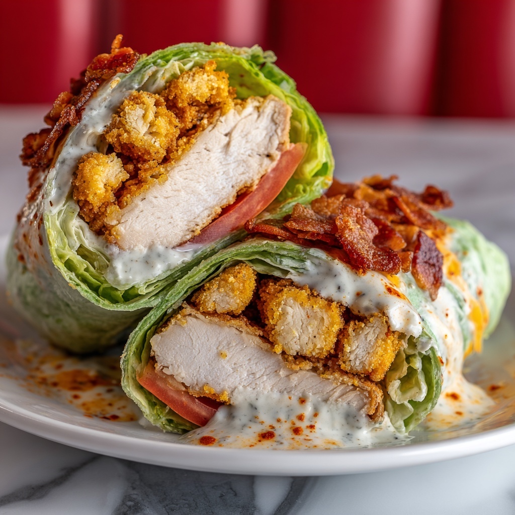 Chicken Caesar Salad Lettuce Wraps Recipe - Recipe Image