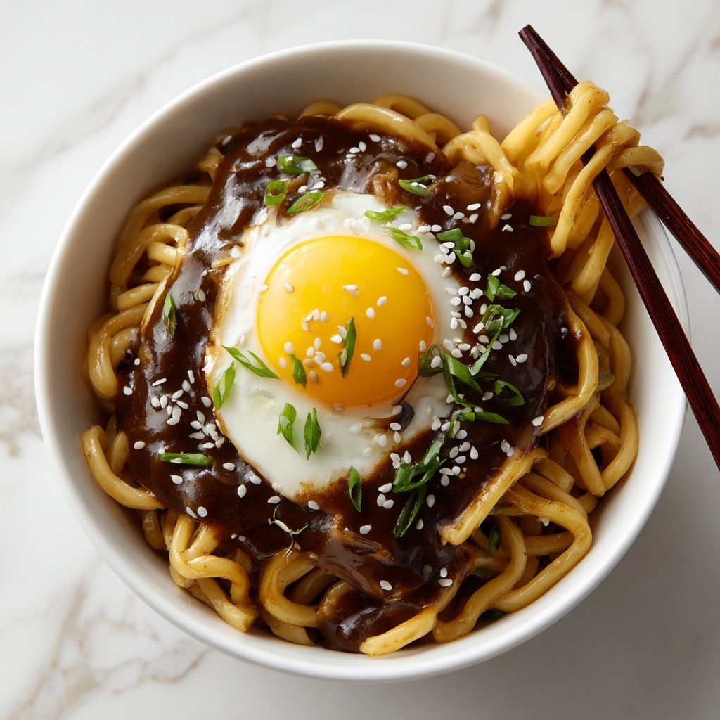 Kimchi Udon with Scallions Recipe - Recipe Image