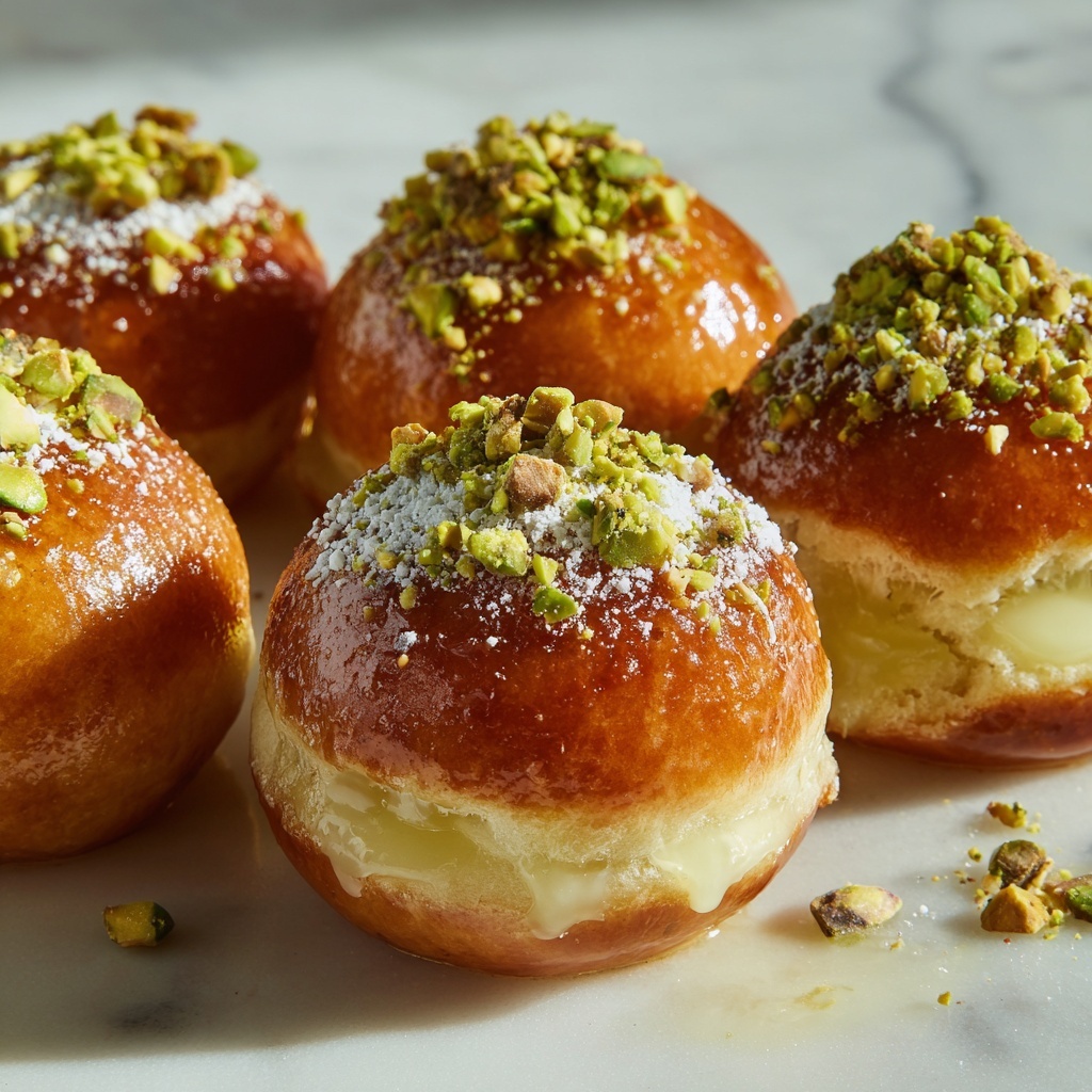 Ricotta Pistachio Honey Bites Recipe - Recipe Image