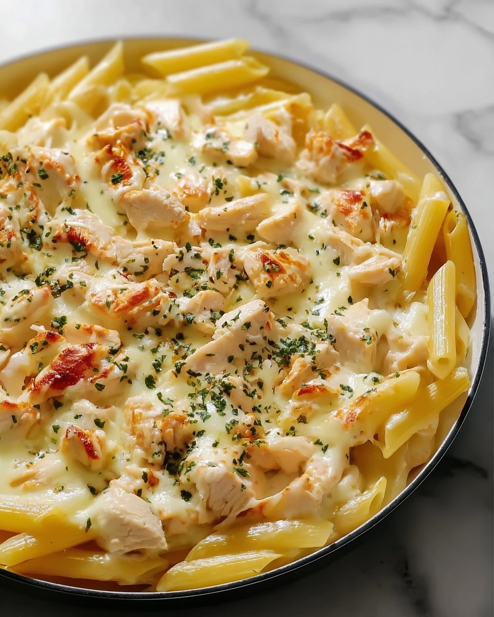 Cheesy Chicken Alfredo Slow Cooker Delight Recipe - Recipe Image