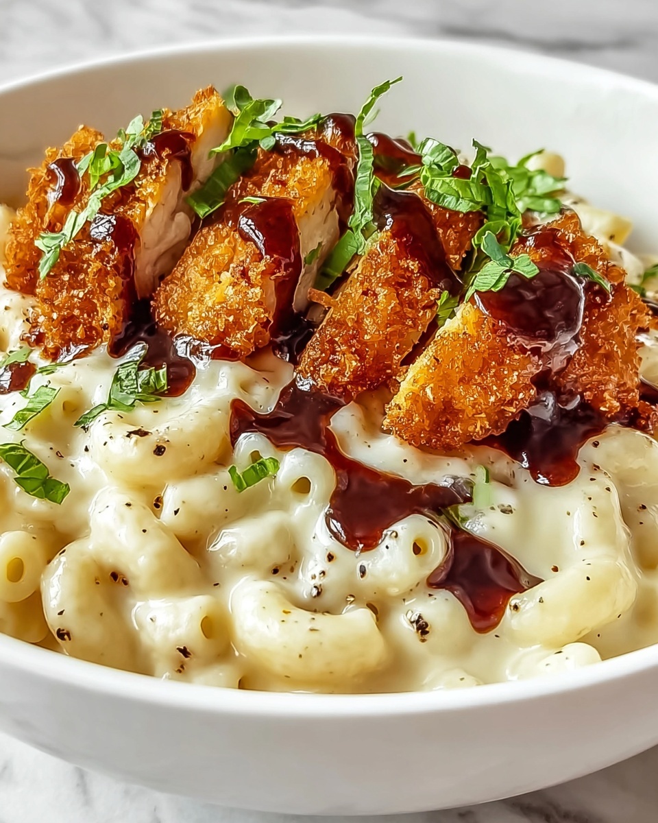 Honey Pepper Chicken Mac and Cheese Recipe - Recipe Image