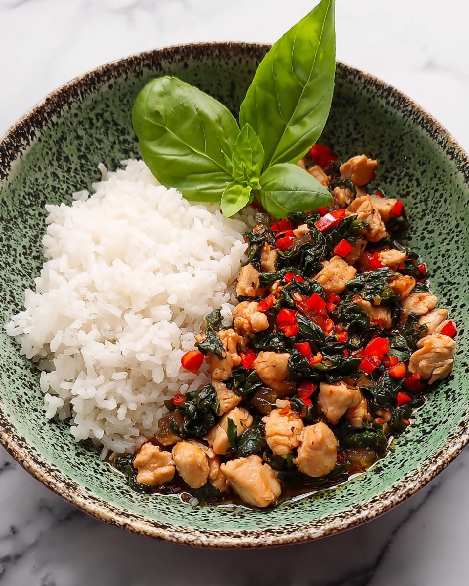 Spicy Thai Basil Chicken (Pad Krapow Gai) Recipe - Recipe Image
