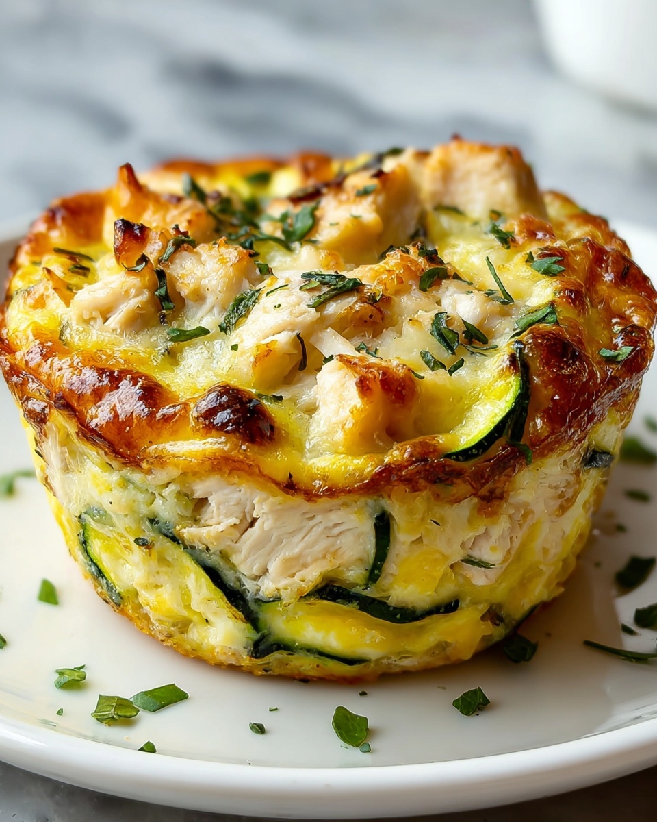 Chicken, Cheese, and Zucchini Muffins Recipe - Recipe Image