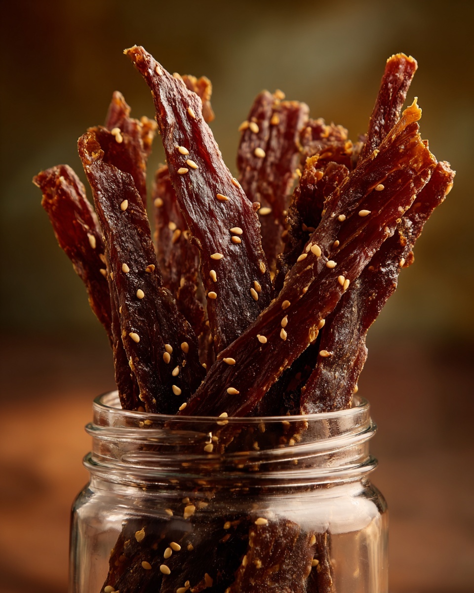 How to Make Irresistible Honey Garlic Chicken Jerky at Home Recipe - Recipe Image