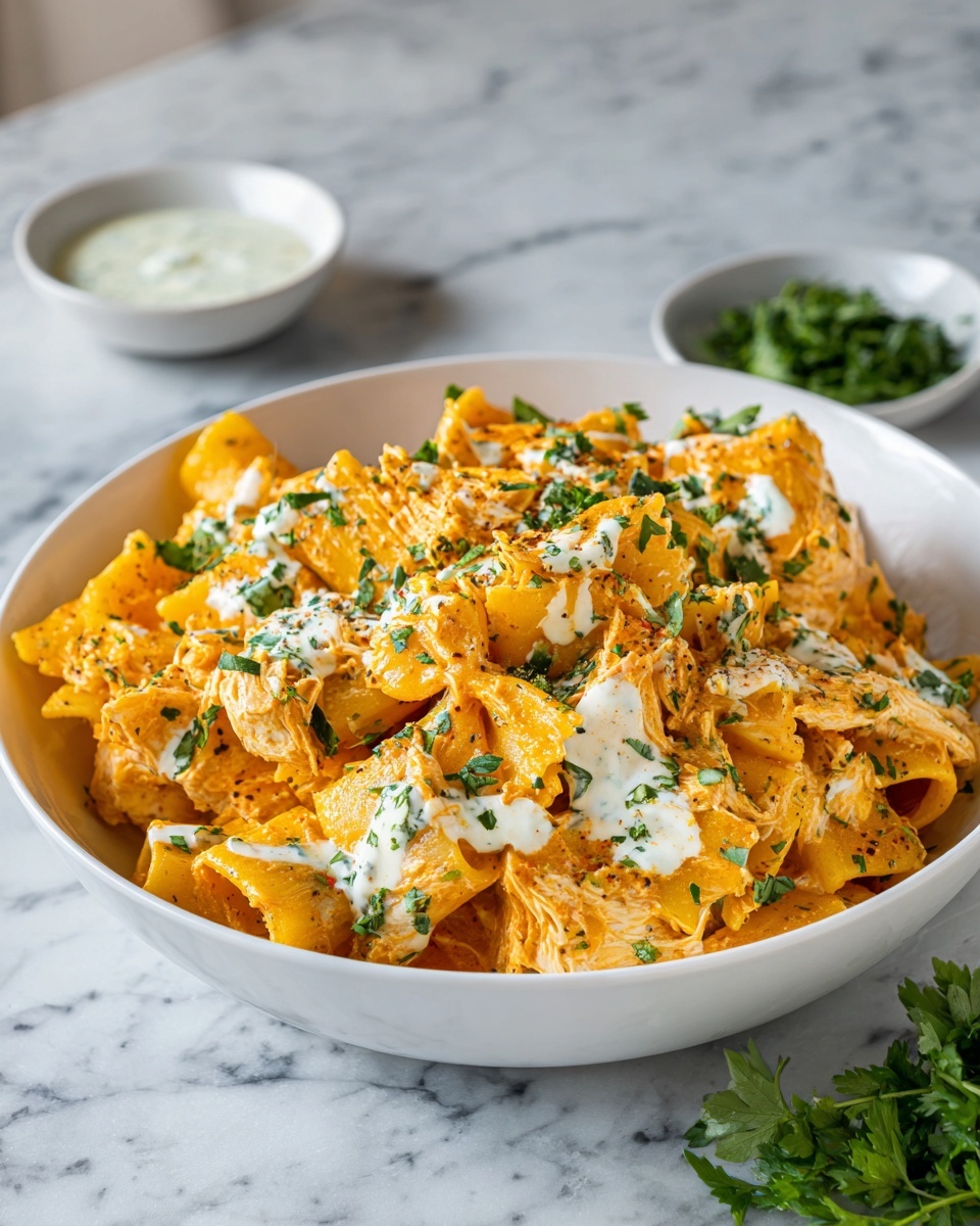 Buffalo Chicken Pasta Recipe - Recipe Image