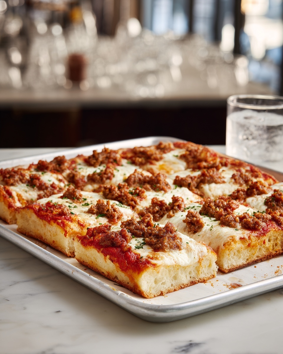 School Cafeteria-Style Pizza Recipe - Recipe Image