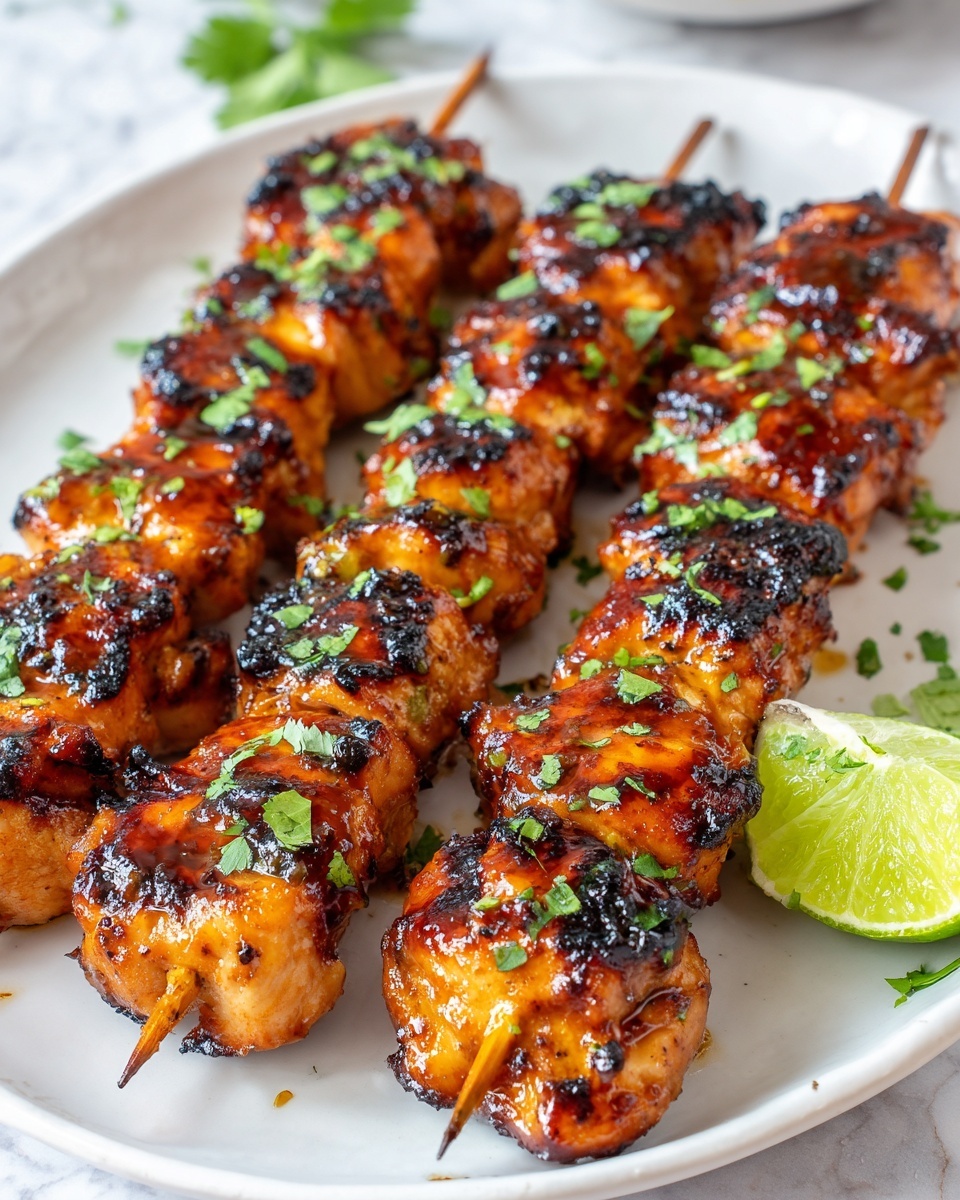 Sizzling Honey Lime Chicken Skewers Recipe - Recipe Image