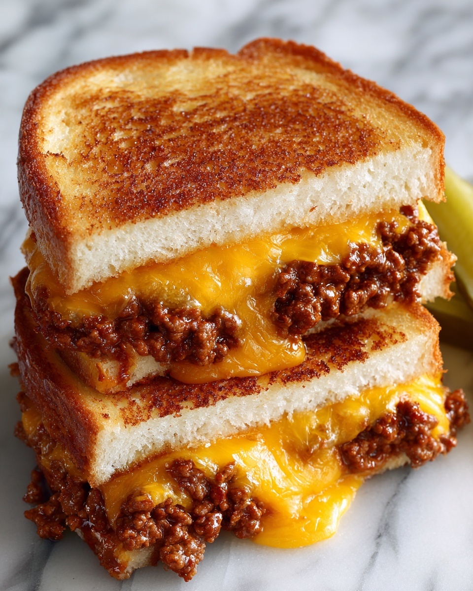 Grilled Cheese Sloppy Joes Recipe - Recipe Image