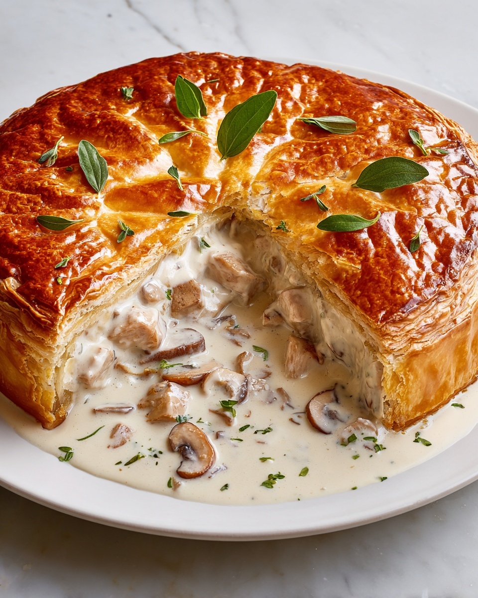 Sausage Gravy Puff Pie Recipe - Recipe Image
