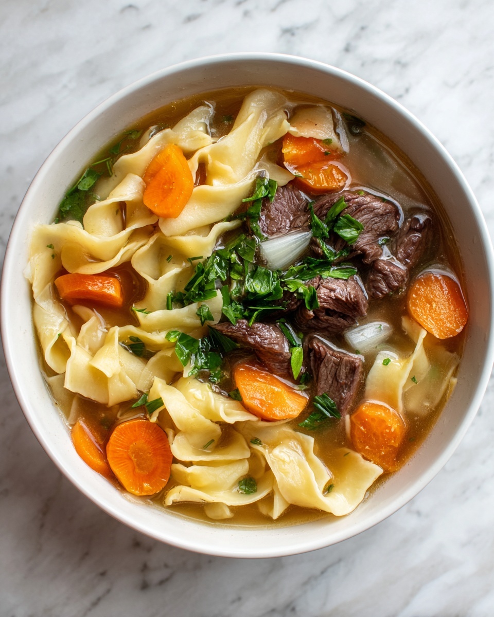 Hearty Beef Noodle Soup Recipe - Recipe Image