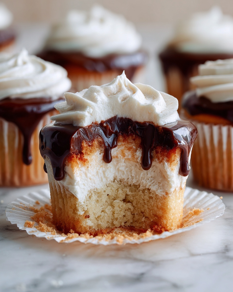 Daddy's Boston Cream Cupcakes Recipe - Recipe Image