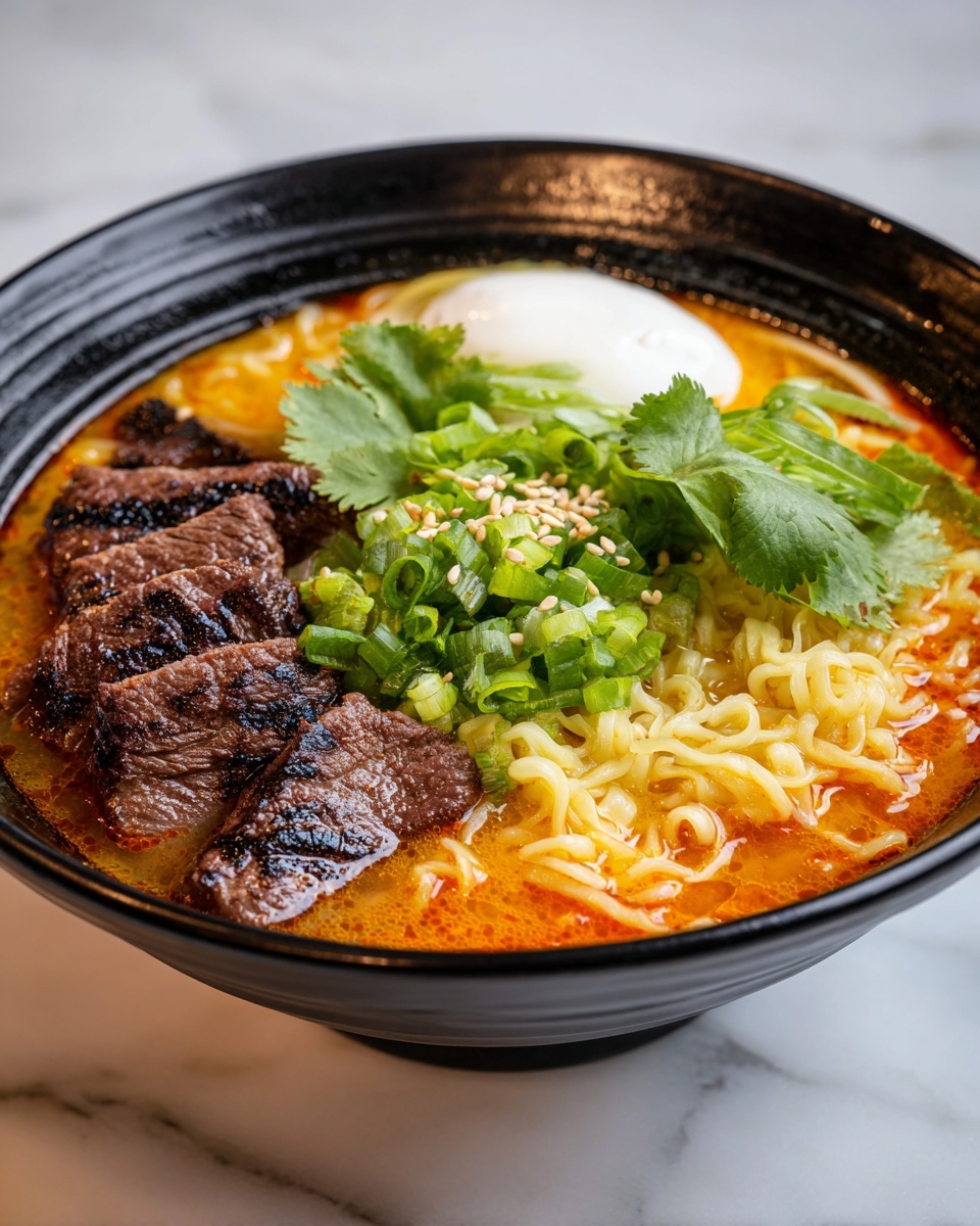 Spicy Korean Ramen Beef Recipe - Recipe Image