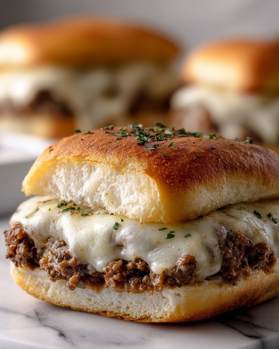 Philly Cheesesteak Garlic Bread Recipe - Recipe Image
