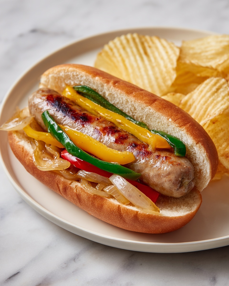 Sausage, Peppers, and Onions Sandwiches Recipe - Recipe Image