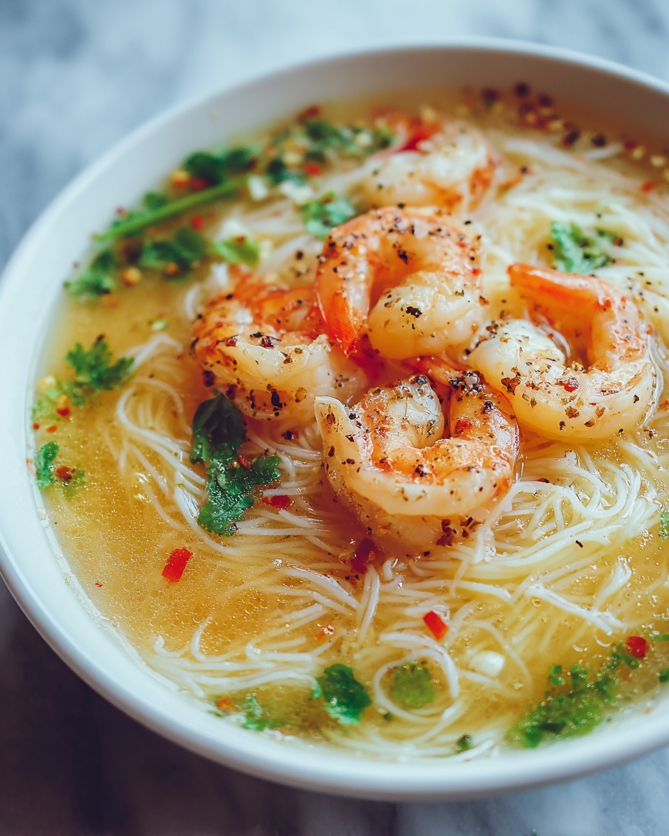 Thai Shrimp Coconut Noodle Soup Recipe - Recipe Image